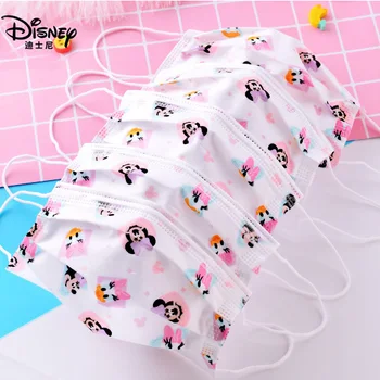 

5pcs Disney Children's Mask Mickey Mouse Boy Girl Child Anti-foam Three-layer Protection Disposable Protective Face Mask
