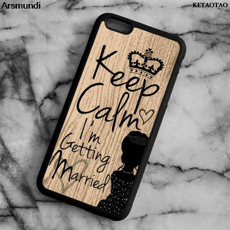 KETAOTAO Keep calm i gom British bride чехлы для телефонов iPhone 4S 5C 5S 6S 7 8 X Samsung чехол Мягкий ТПУ
