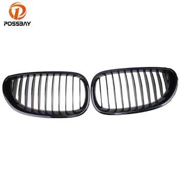 

POSSBAY Black Front Hood Kidney Sport Grills Grille for BMW 5-Series E60 520d/520i/523i/525d/525i Sedan 2003-2010 Car-styling