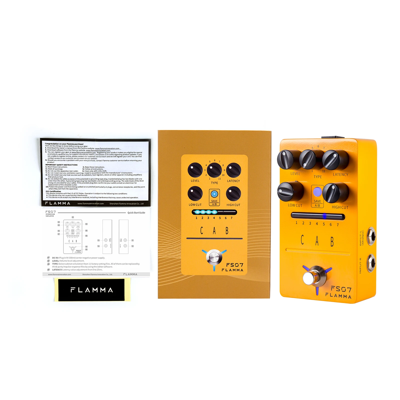 Flamma Fs07 Ir Cabinet Simulation Pedal 