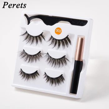 

Magnetic Eyelashes Set 3 Pairs Mink Hair Natural Long Lasting Extension Hand Made Full Strip Lashes False Eyelashes Makeup Tools
