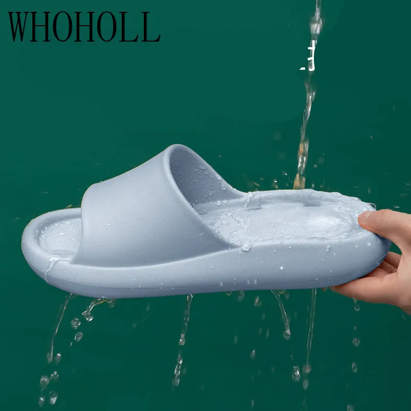 Thick Platform Slippers Women Indoor Bathroom Slipper Soft EVA Anti-slip Lovers Home Floor Slides Ladies Summer Shoes hot mute eva sofa slides bath flip flops women thick sole soft indoor slippers women anti slip sandals men summer platform shoes