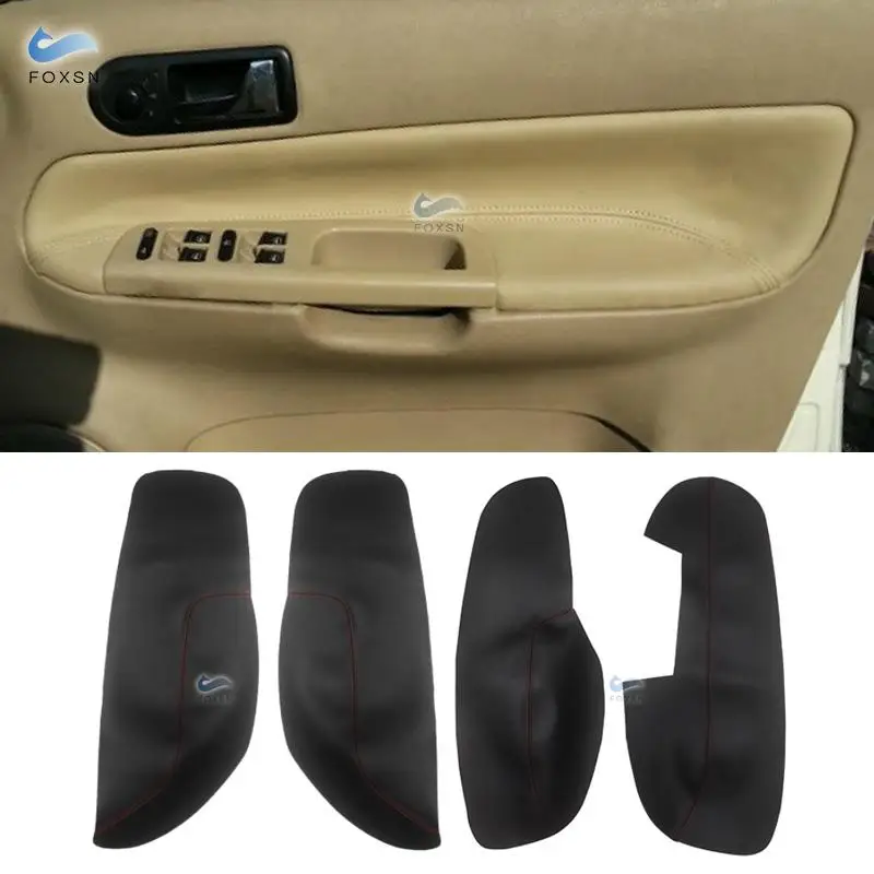 Правый руль для VW Jetta 2002 2003 2004 2005 2006 дверные ручки подлокотник Панель чехол из кожи