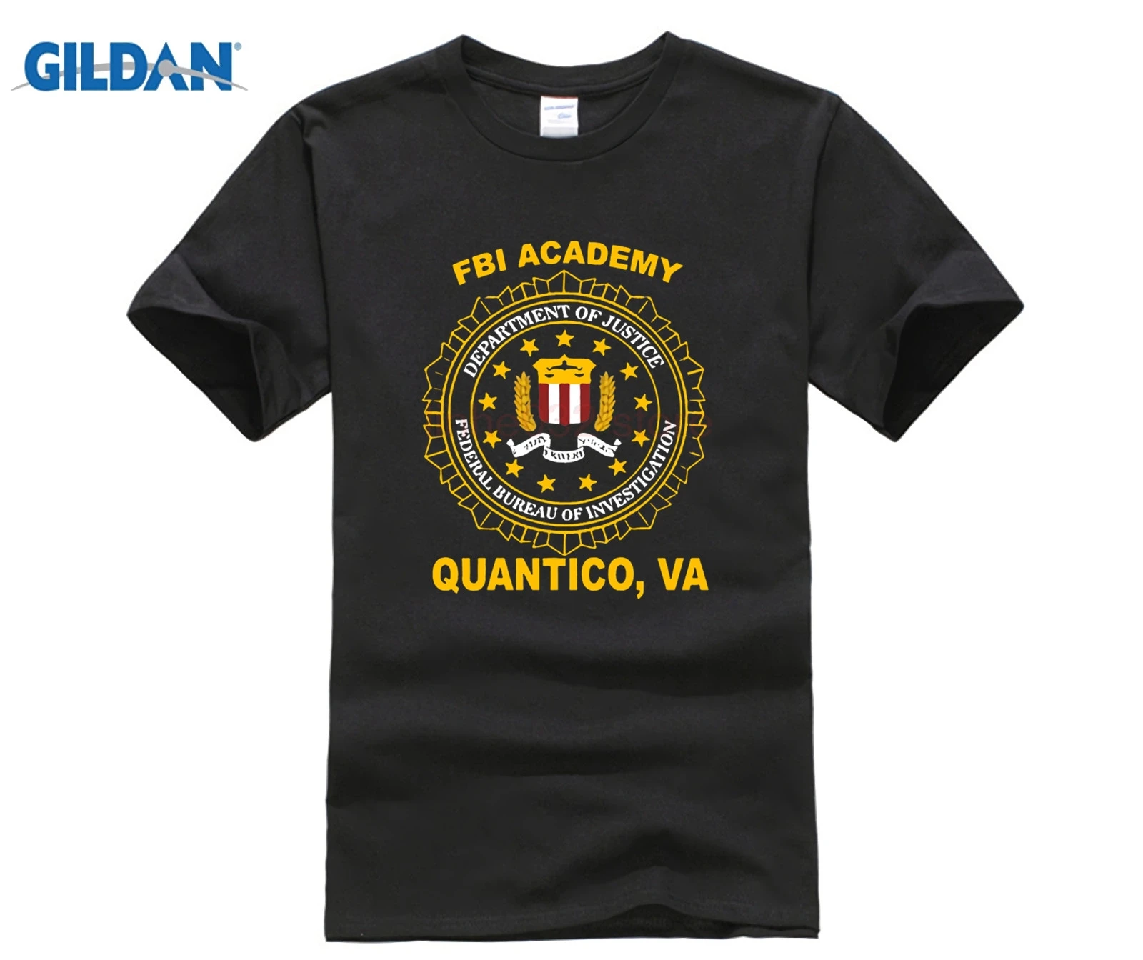 Футболка, модные мужские классические топы, футболки, новинка, Academy Quantico Va Police Us beads, мужские футболки для мужчин