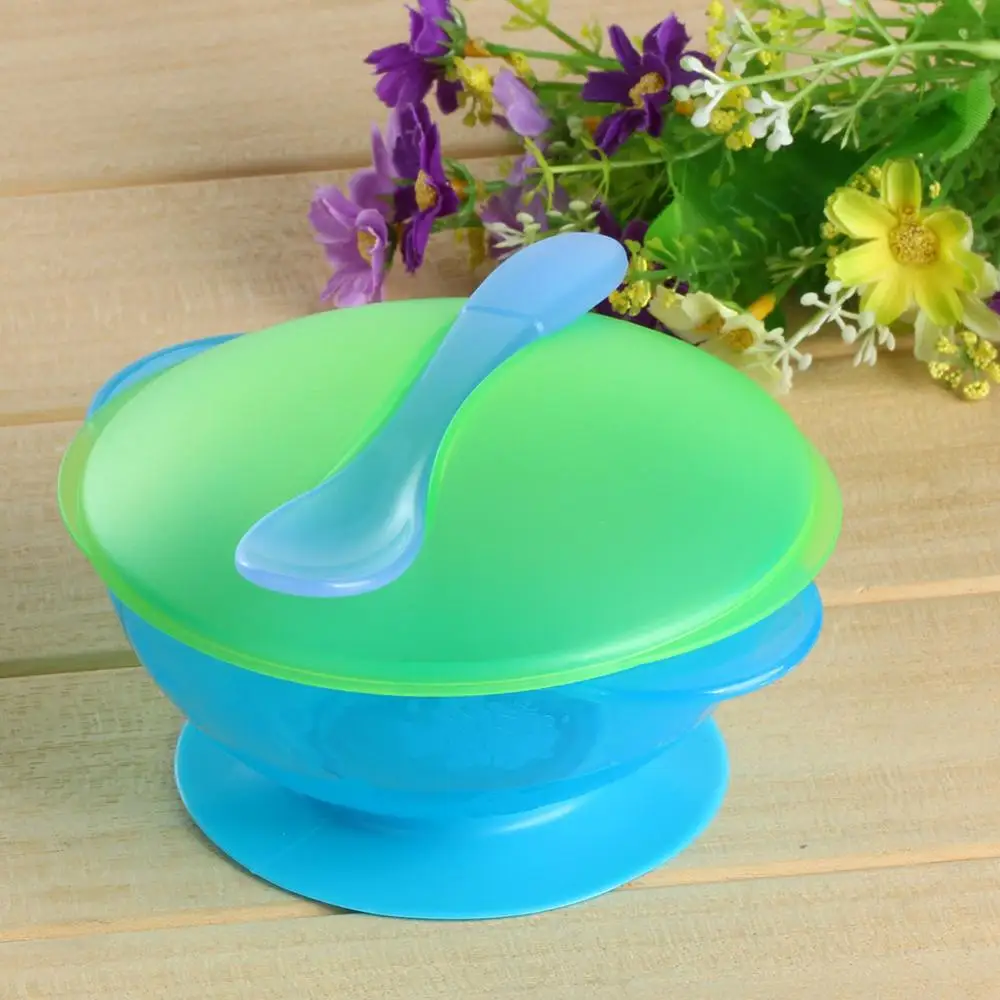 Newborn Baby Bowl Universal Gyro Bowl Bowl Design Practical 360 Balance Bowl Degrees Children Gyro Spill-Proof Umbrella Rotate - Цвет: 04