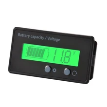 ЖК-монитор емкости батареи, водонепроницаемый 12 V/24 V/36 V/48 V Индикатор состояния свинцово-кислотной батареи, емкость литиевой батареи