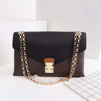 

Luxury design Genuine Leather Shoulder Messenger Bags For Women 2020 Top quality fashion Crossbody Bag Female PaIIas Chain Bags