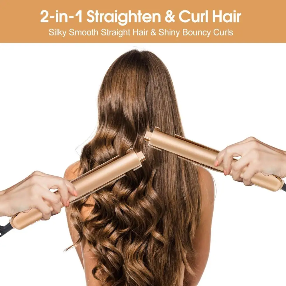curls with straightener