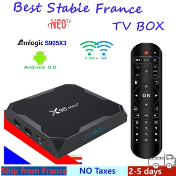 

Best French IPTV Box X96 MAX plus Android TV Box 9 Europe France Arabic Africa Morocco Smart IP TV Box only no channels included