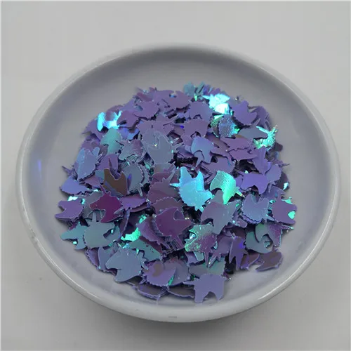 10 g/ Set Unicorn Glitter AB Colors Loose Sequins for Craft Nail Body Art Painting Wedding Dance Drsee DIY Bags Shoes Decoration - Цвет: AB purple