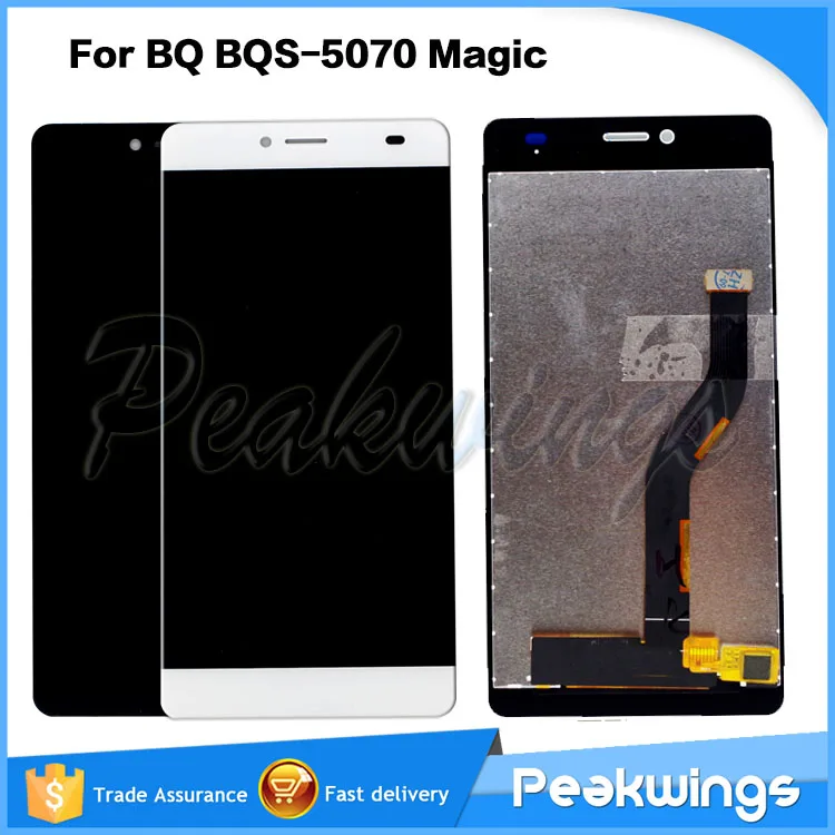 Goede 100% Getest Bqs 5070 Lcd Display Voor Bq BQS 5070 Magic Lcd Display Touch Screen Digitizer Vergadering