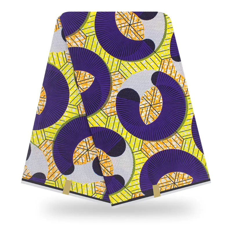 Хлопок Анкара ткань tissu для платья настоящий воск Высокое качество африканская ткань воск принты ткань - Цвет: YJ751207C26