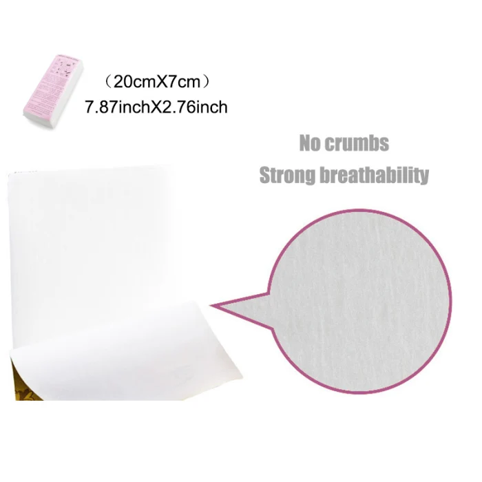 Hot Sale 100 Pcs/Set Depilatory Papers Nonwoven Cloth For Face Neck Arm Leg Body Hair Removal Wax Beauty Tools High Quality