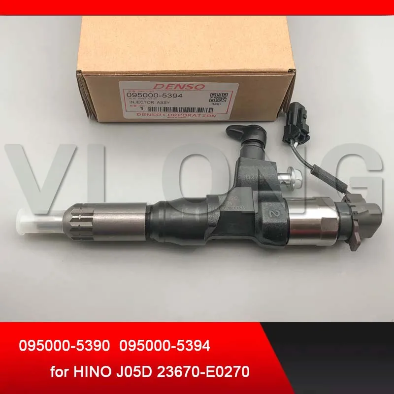 Подлинный и common rail топливный инжектор 095000-5390 095000-5394 для HINO J05D 23670-E0270
