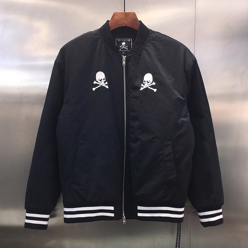 2019FW 1:1 качество черепа куртка для мужчин и женщин Mastermind Япония зима ватник стоячий воротник MMJ куртка пальто для мужчин