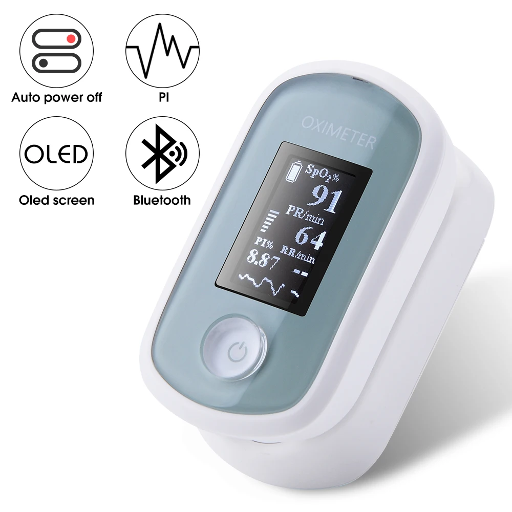 Пальчиковый Пульсоксиметр Android Bluetooth пальцевой оксиметр OLED Oximetro SPO2 PR PI RR