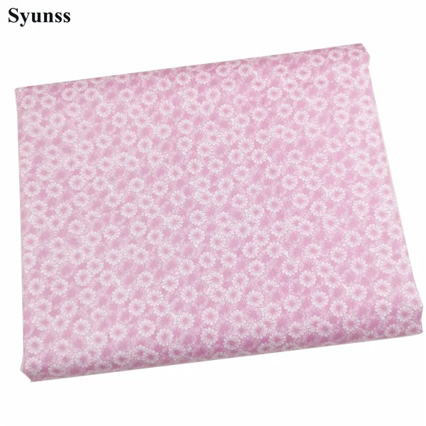 Syunss, новинка, розовая хлопковая ткань с цветочным принтом для лоскутного шитья, Tilda, детские кроватки, тканевые подушки, одеяло для шитья, Tissus - Цвет: B