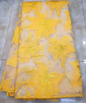 

(5yards/pc) High quality African party tulle lace new fashion jacquard French net lace fabric for party dress FHS003