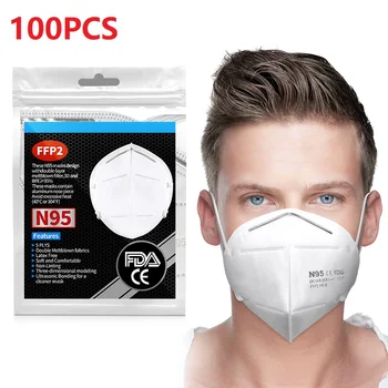 

10-200 pcs Face Mask 99% filter mask Anti-fog Strong Protective Mouth Mask in stock Fast delivery Respirator Reusable Face Masks