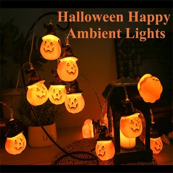 

Halloween Pumpkin Lights Led String Lights Halloween Decoration Simulation Educational Lovely Cartoon Toys Festive Toys Gifts