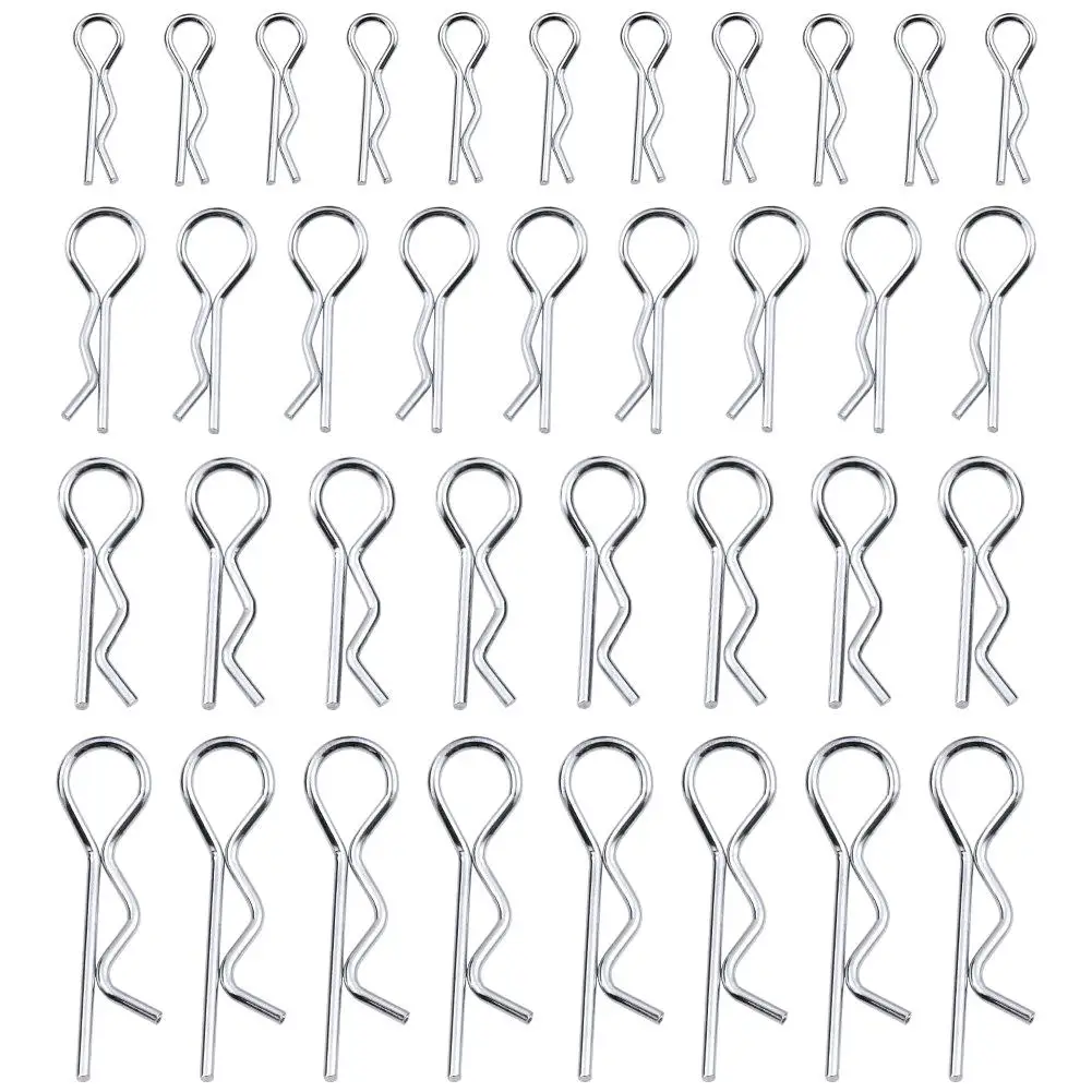 100pcs 1:10 Universal Scale Bend Body Clips Pins Sliver Black Buggy Shell RC Car Parts For Redcat HPI Himoto HSP Truck 100pcs 1:10 Universal Scale Bend Body Clips Pins Sliver Black Buggy Shell RC Car Parts For Redcat HPI Himoto HSP Truck