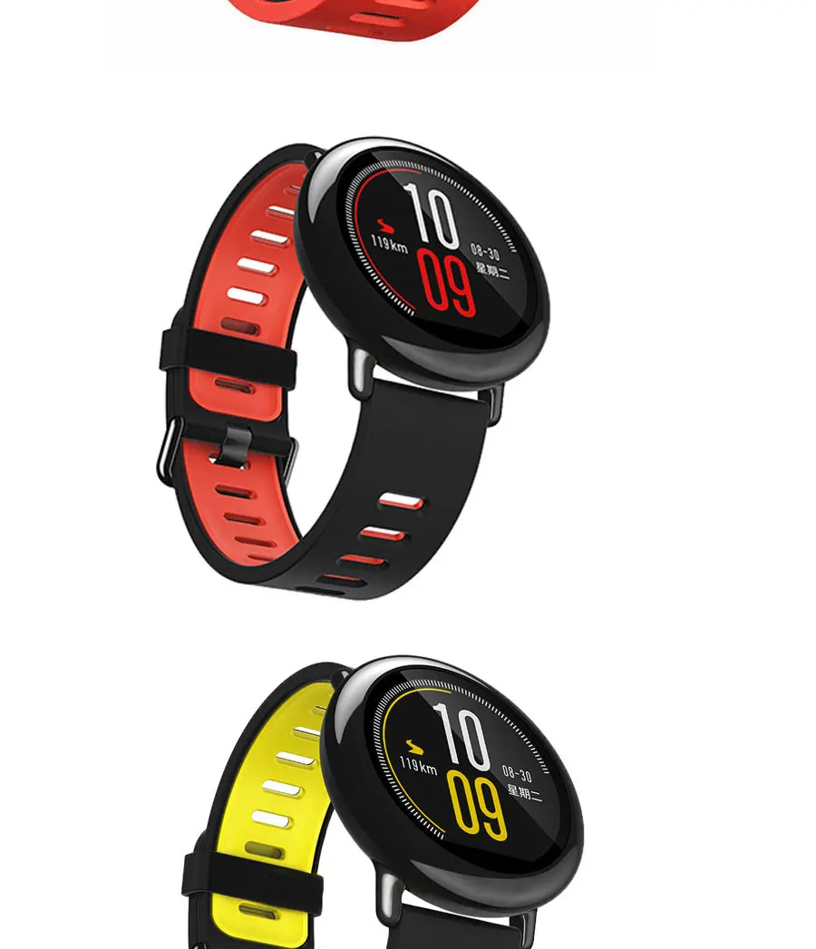 Для Xiaomi Huami Amazfit Stratos 2 2S Amazfit PACe браслет умные часы с ремнем сменный ремешок 22 мм Мягкие силиконовые наручные часы