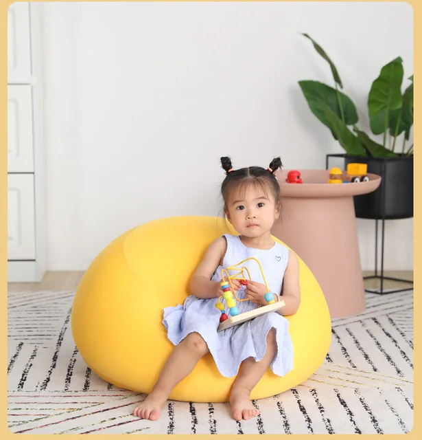Baby Bean Bag Yellow Newborn Photography Bean Bag Fabric Set