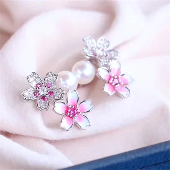 

Fashion Fine jewelry Findings,Sterling Silver Earrings Mountings diy jewelry making accessories Earrings for Pearls Beads Stones