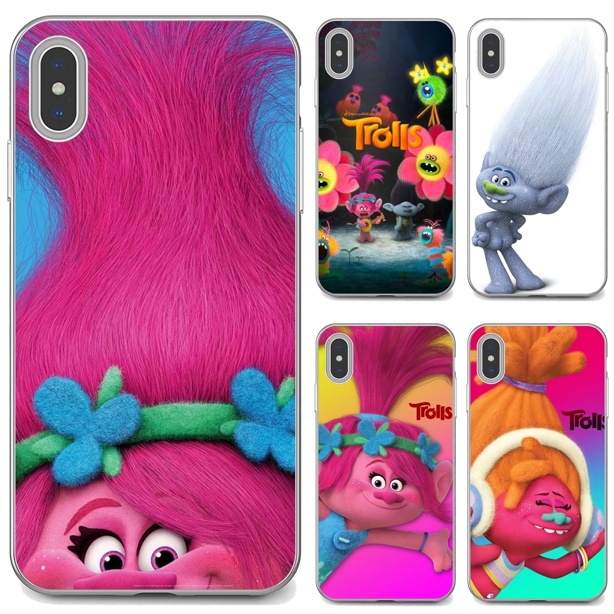 For Huawei Nova 2 2i 3 3i Y3 Y5 Y6 Y7 Y9 Prime 2015 2016 2017 2018 2019 movie-The-Trolls-wallpaper Soft TPU Case | Мобильные