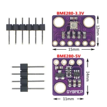 1 pces GY-BME280-3.3 precisão altímetro sensor de pressão atmosférica módulo sensor bme280 3.3 v
