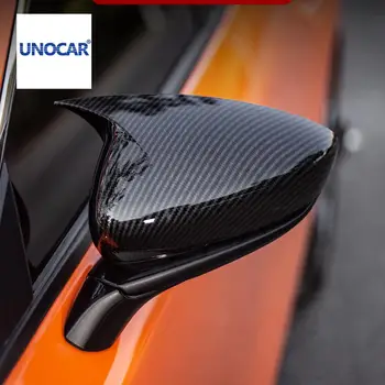 

Aiwins car style For Mazda 3 Axela 2020 Refitting the adhesive cover of carbon fiber horn rearview mirror