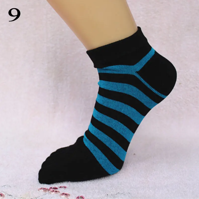 

Five Finger Socks Women Men's Cotton Line Low Short Striped Funny Toe Socks Casual Black Yellow Boat Toe Socks High Quality Hot