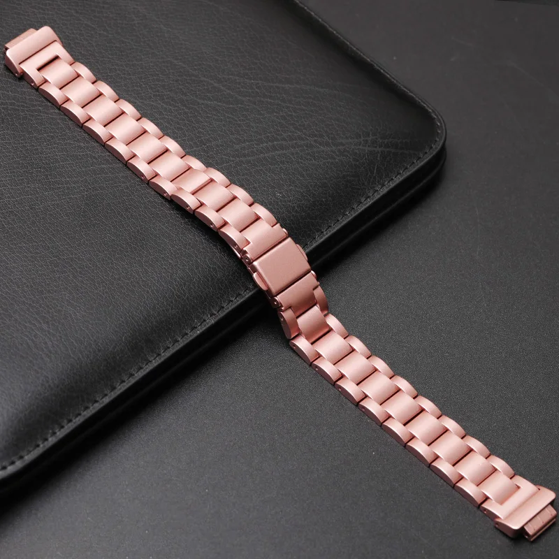 UEBN для Fitbit Inspire HR band Замена классический металлический браслет из нержавеющей стали для Fitbit Inspire ремешки для часов - Цвет ремешка: Rose Gold