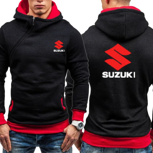 Мужские толстовки для Suzuki с логотипом автомобиля, повседневные толстовки В Стиле Хип-Хоп Harajuku с длинным рукавом, теплые флисовые толстовки с капюшоном, мужская одежда на молнии