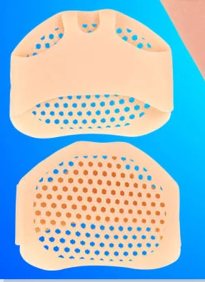 1 pair complexion Silicone Forefoot Insoles for Women High Heel Shoes Breathable Health Care Relief Pain Half Pads Toes Inserts Honeycomb Forefoot - Цвет: 1 pair complexion