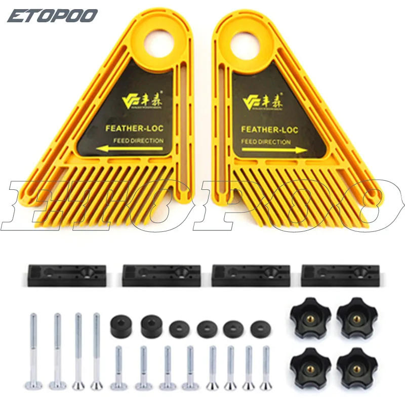 

Multi-purpose Feather Loc Board Set Woodworking Engraving Machine Double Featherboards Miter Gauge Slot Woodwork DIY tools