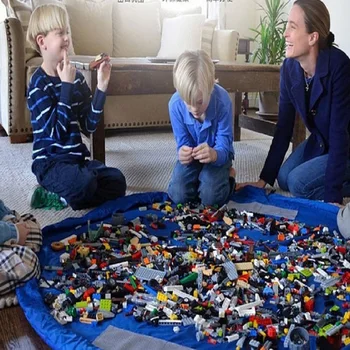 

2 Styles New Portable Kids Toy Storage Bag Piay Mat Toys Organizer Drawstring Fashion Practical Storage Bags Dropshipping