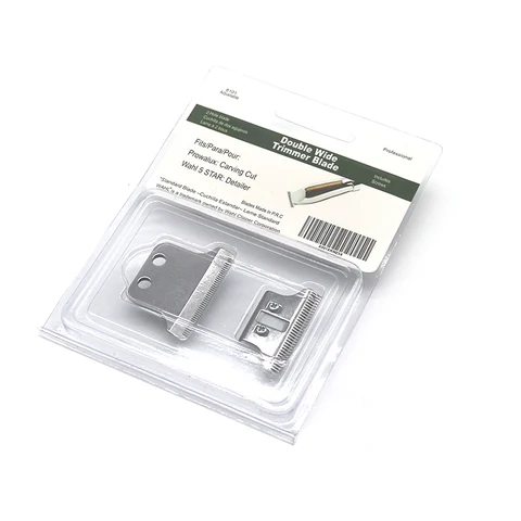 2-Hole double wide trimmer replacement blade 8101(38mm) 8101 , For wahl 5 Star Wide detailer - without Oil