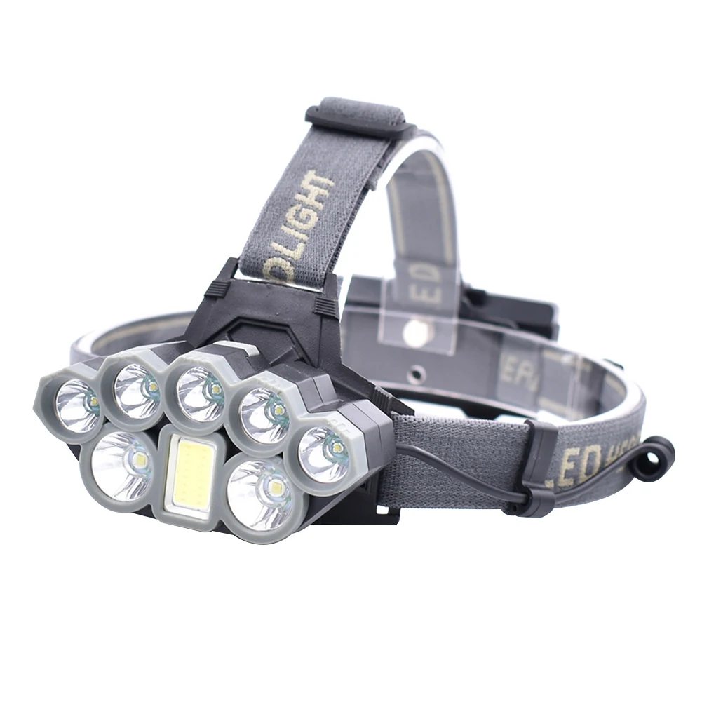 

Headlamp Camping USB Interface Cycling Outdoor Removable Easy Wear 8 LED High Brightness Waterproof Anti Slip Hiking Night