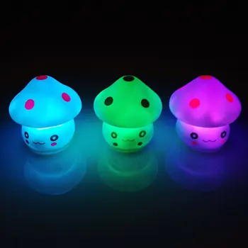 

Night Light Gift Mushroom A Lamp Colorful Changing Kids Bedside Home Mini