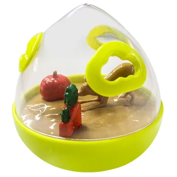 

Practical Pets Dog Fun Bowl Feeder Training Exercise Fun Bowl Cat Feeding Toys Interactive Tumbler Leakage Football