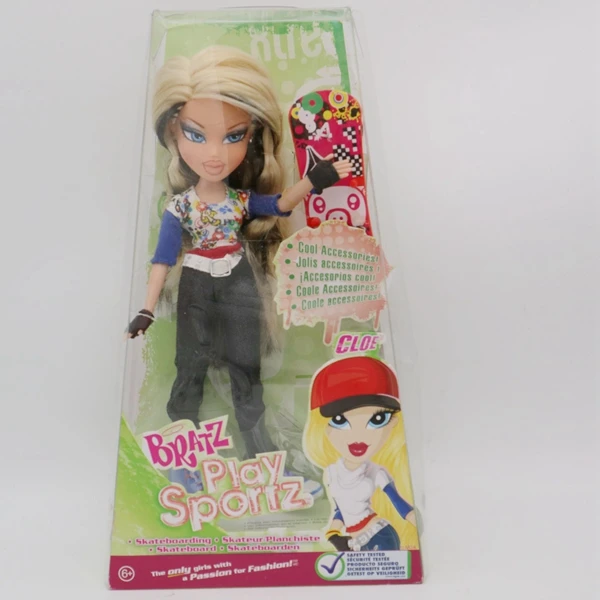 Оригинальная Кукла Bratz в коробке, игровая Спортивная кукла с скейтбордом, лучший подарок для девочки