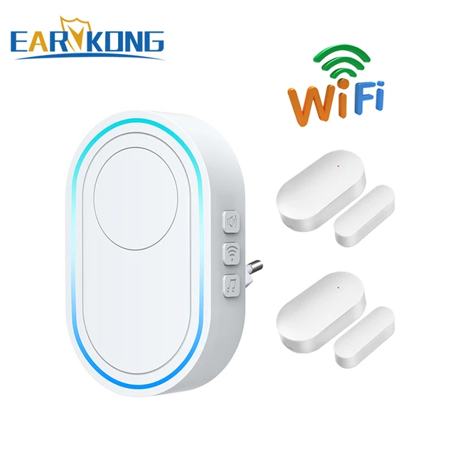 Intelligent Wireless Doorbell Home Welcome Doorbell Waterproof 300m Remote Smart Door Bell Chime EU UK US Plug Optional 1receiver 2sensors H