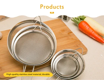

1PCS Round Network Stainless Steel Colander Spoon Filter Oil Filter Grid Scoop Kitchen Accessories Spoon Tools
