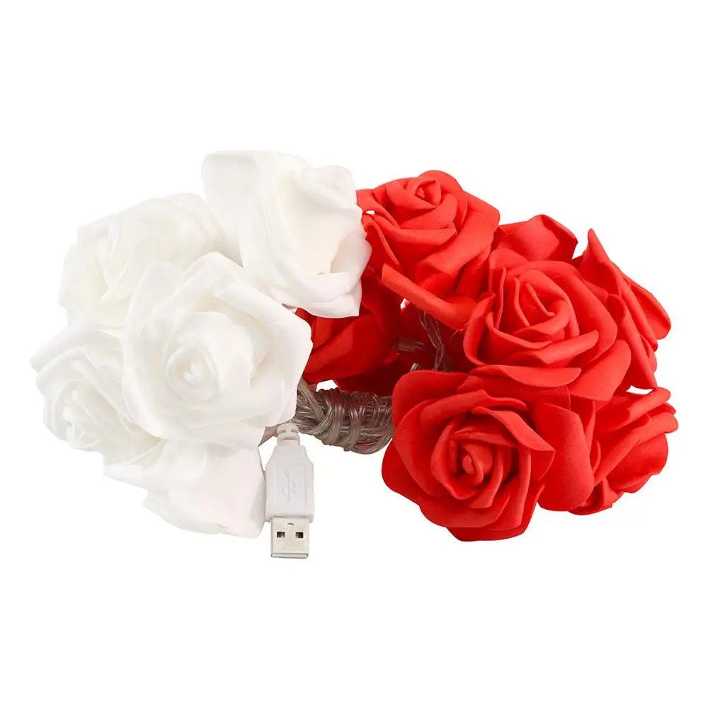 Red Светодиодный фонарь USB ins Девушка Спальня свежее украшение реклама свет струна закупка#4JY25 - Испускаемый цвет: Red