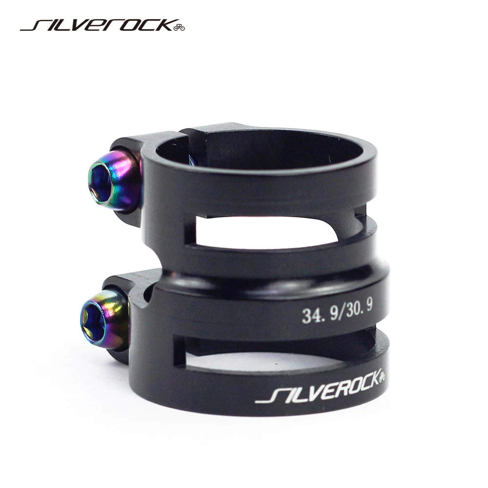Silverock Aluminum Double Seatpost Collar Clamp 27.2 / 31.8mm 31.8 / 34