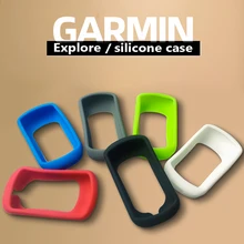 Garmin Explore-funda de silicona para ordenador de bicicleta, protector de goma para odómetro y película HD (para Garmin Explore)