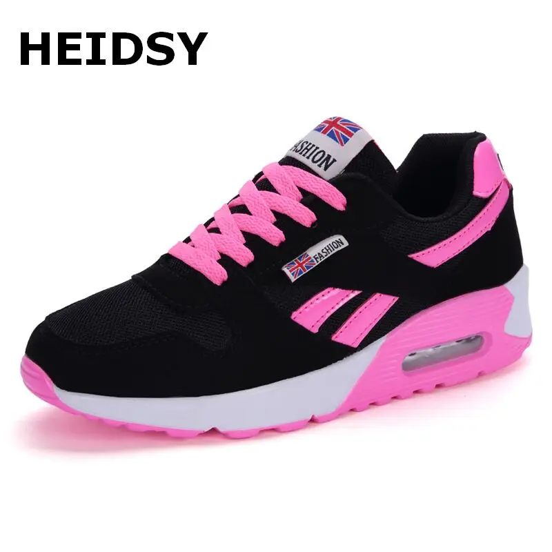 Zapatillas de deporte informales para mujer, zapatos planos con cordones de malla, ligeras y transpirables