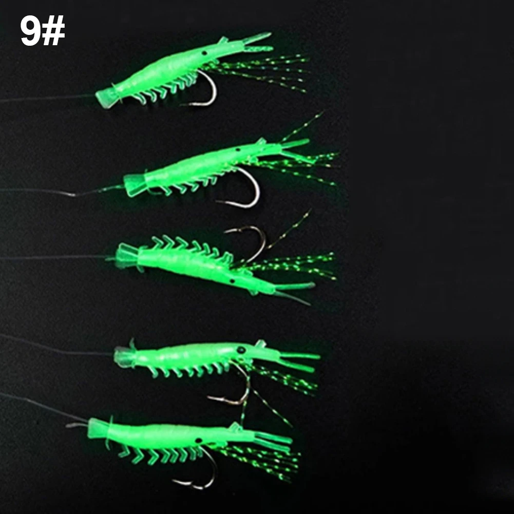 5 шт./упак. рыболовная приманка светящаяся в темноте Мягкая для рыбной ловли