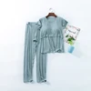 Fdfklak M-3XL Maternity Nursing Set 2pcs/set Pregnant Women's Sleepwear Modal Breastfeeding Pajamas Set For Pregnant Women ► Photo 3/6